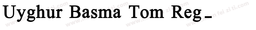 Uyghur Basma Tom Reg字体转换